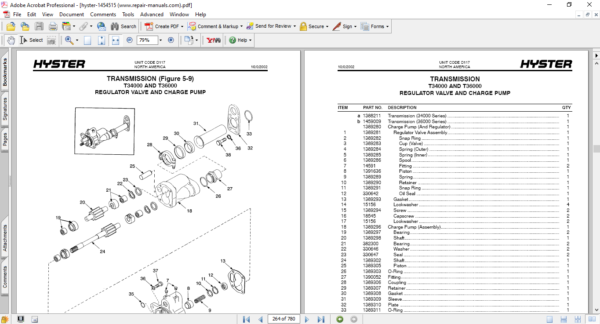 Hyster H1050EH, H800E, H880E, H970E (D117) Parts Manual - Image 4