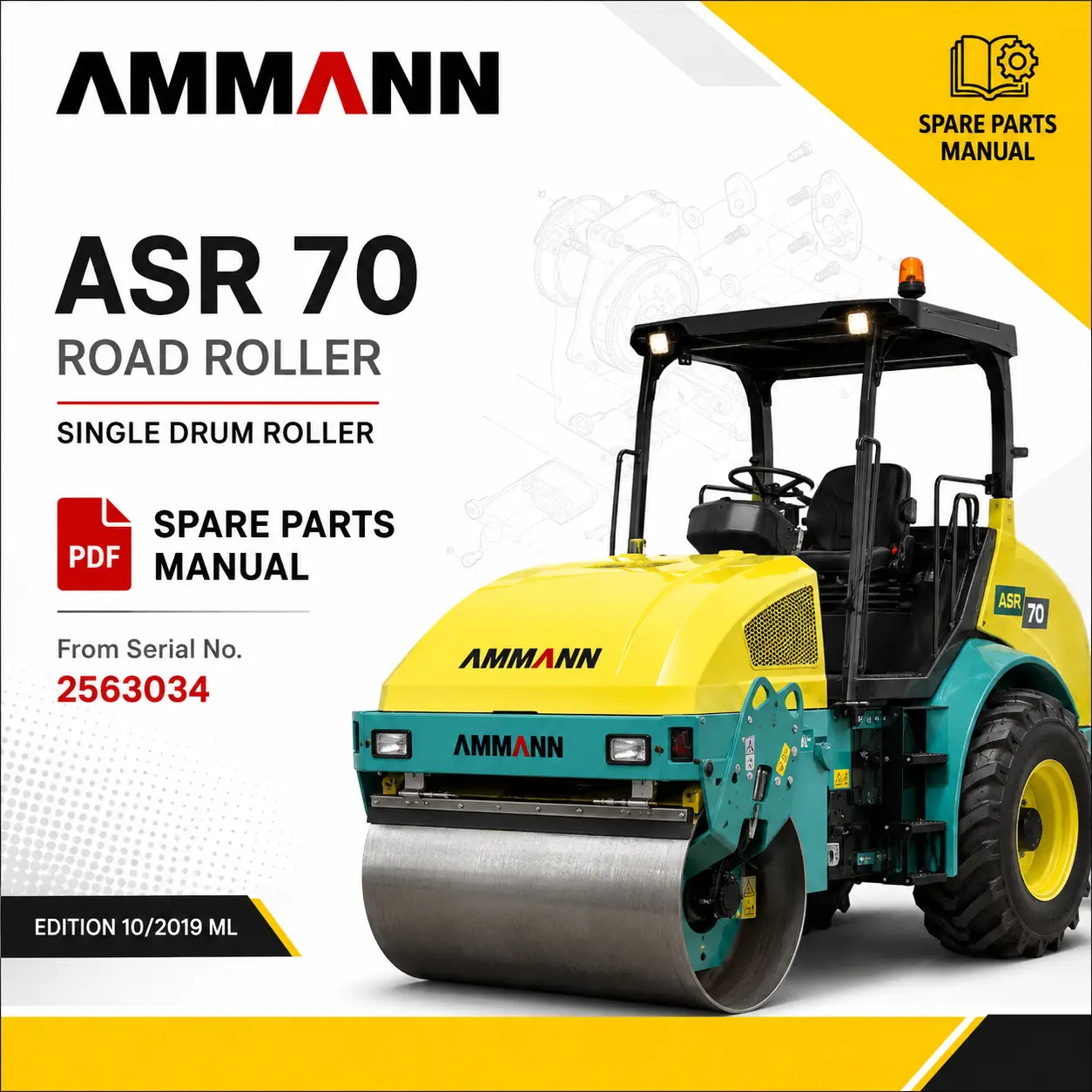 AMMANN ASR 70 Road Roller Spare Parts Manual PDF