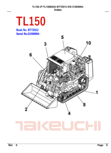 Takeuchi TL130 Skid Steer Manual Set