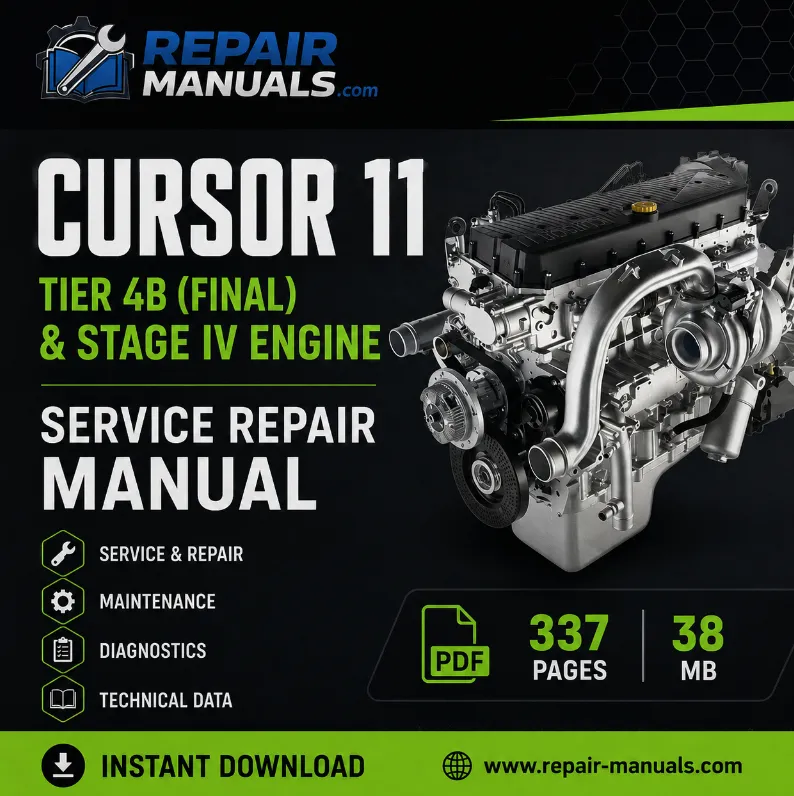 Cursor 11 Tier 4B Final Stage IV Engine Service Repair Manual PDF Download