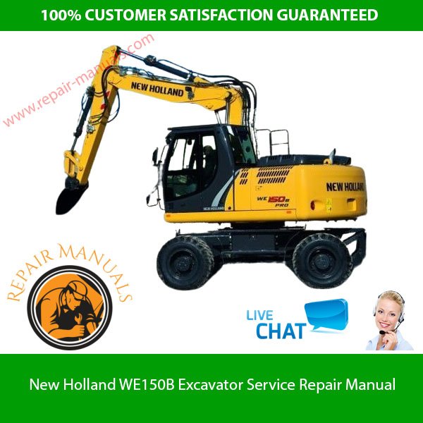 New Holland WE150B Wheeled Excavator Service Repair Manual