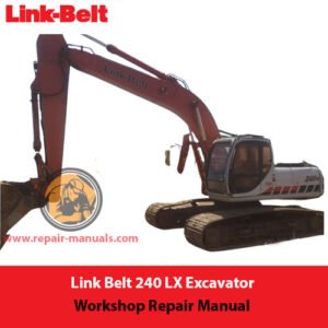 link-belt excavator service manual