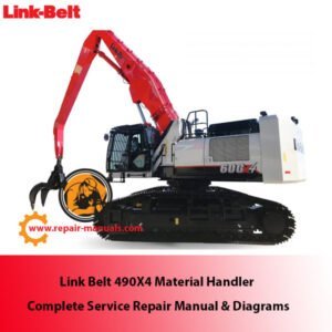 Detailed service repair manual and diagrams for the Link Belt 600X4 material handler, essential for effective maintenance