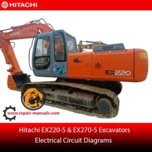 this is electrical circuit diagrams for hitachi excavator ex220-5