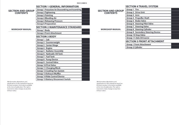 Comprehensive repair manual for the Kawasaki 90Z6 Wheel Loader, covering essential maintenance guidelines