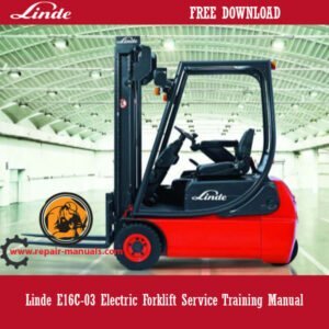 Service manual for linde e16c forklift