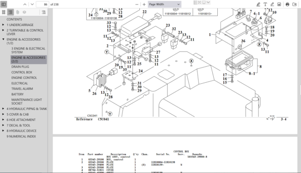 parts manual for the Takeuchi TB15FR excavator, essential for understanding components