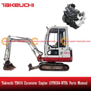 Takeuchi TB014 Excavator Engine 3TNE68-NTB parts manual providing essential information on engine components.