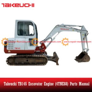 Comprehensive parts manual for Takeuchi TB145 Excavator, focusing on 4TNE88 engine parts and maintenance