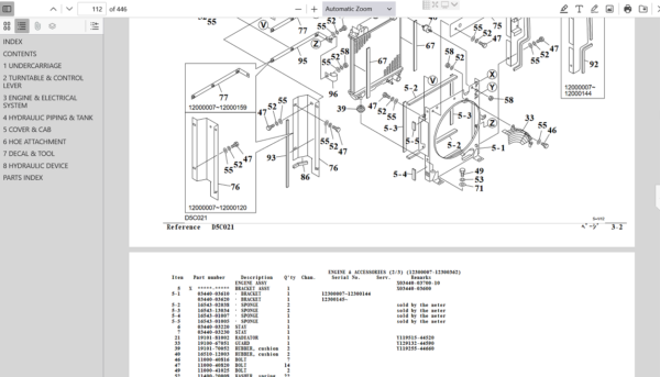 parts manual for the Takeuchi TB15FR excavator, essential for understanding components