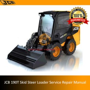 Comprehensive service manual for JCB 190t Skid Steer Loader, covering repair and maintenance guidelines
