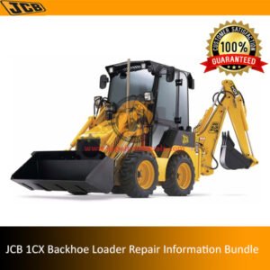 Comprehensive service repair manual for JCB 1CX Backhoe Loader, detailing maintenance procedures and troubleshooting tips