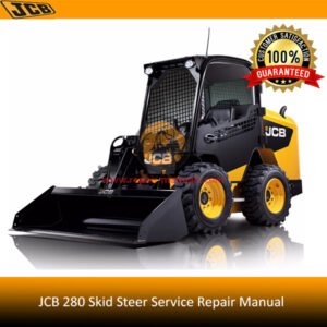 Service repair manual for JCB 280 Skid Steer, detailing maintenance and repair procedures for optimal performance