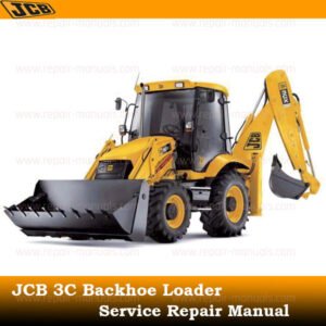 JCB 3C Backhoe Loader Service Repair Manual cover featuring detailed maintenance and repair guidelines