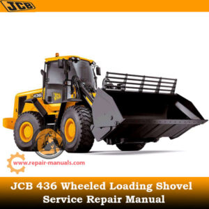 Service repair manual for JCB 436 Wheeled Loader, detailing maintenance and troubleshooting