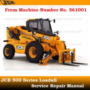 Service repair manual for JCB telehandler, highlighting key procedures for effective maintenance and repair