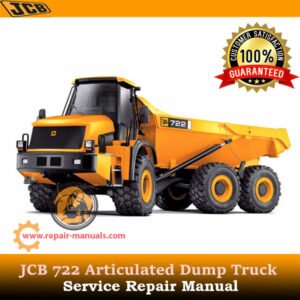 Service repair manual for JCB 722 articulated dump truck, detailing maintenance and troubleshooting procedures