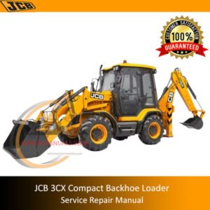 Service repair manual for JCB 3CX Compact Backhoe Loader, detailing maintenance and repair procedures
