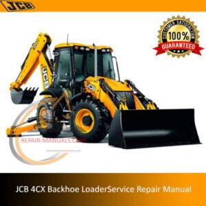 Comprehensive service manual for JCB 4CX Backhoe Loader, covering repair and maintenance guidelines