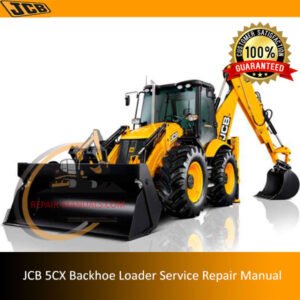 Comprehensive service manual for JCB 5CX Backhoe Loader, covering repair and maintenance guidelines