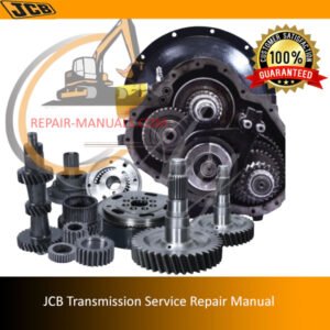 JCB Transmission Service Repair Manual cover featuring detailed diagrams and instructions for effective maintenance and repair