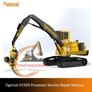 Service repair manual for the Tigercat H250D Processor, detailing maintenance and troubleshooting procedures