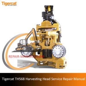 Service repair manual for Tigercat TH568 harvesting head, detailing maintenance and repair procedures