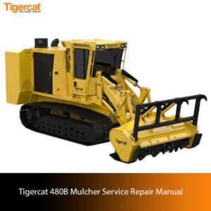 Service Repair Manual for Tigercat 480B Mulcher, displaying essential repair information