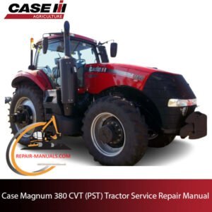 Case Magnum 380 CVT tractor service repair manual, showcasing diagrams and instructions for maintenance and repairs