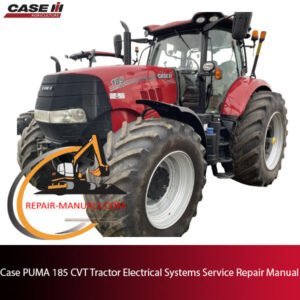 Service repair manual for PUMA 185 CVT tractor's electrical systems, detailing maintenance and troubleshooting procedures