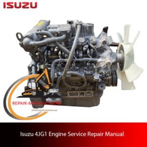 Isuzu 4LE2 Tier 3 Engine Service Repair Manual cover featuring engine diagram and maintenance instructions
