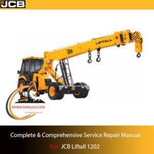 Cover of the Service Repair Manual for JCB Liftall 1202, including comprehensive repair procedures and technical drawings