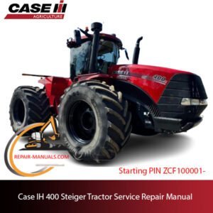 Case IH 400 Steiger Tractor service repair manual, showcasing detailed repair procedures