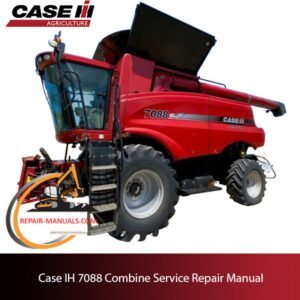 Service manual for Case IH 7088 Combine, displaying repair procedures and illustrations for effective maintenance