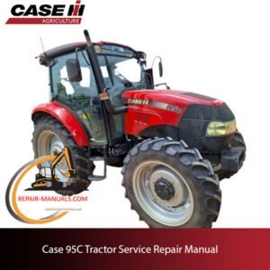 Case 95C Tractor service repair manual, showcasing detailed diagrams and instructions for maintenance and repairs
