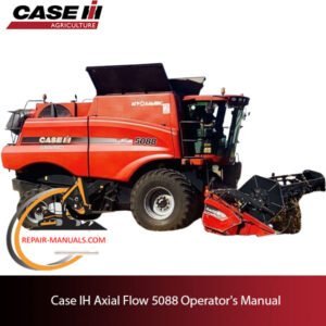the Case IH Axial Flow 5088 Operator's Manual, highlighting the model and essential operational details
