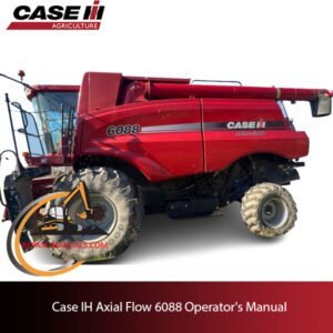 Case IH Axial Flow 6088 Operator's Manual cover featuring the model name and technical illustrations