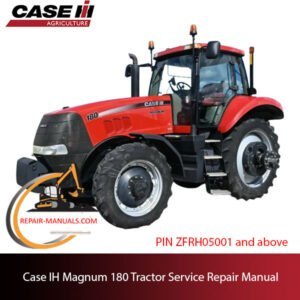 Case IH Magnum 180 tractor service repair manual, showcasing detailed repair procedures