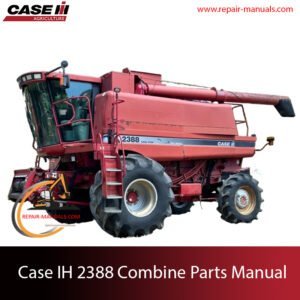 Parts manual for Case IH 2388 Combine, detailing components and assembly instructions for maintenance and repair
