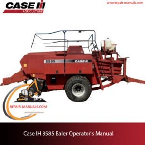 Case IH 8585 Baler operator's manual, providing essential guidelines for operation and maintenance