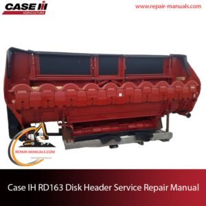 Case IH RD163 Disk Header Service Repair Manual, showcasing diagrams and repair guidelines for maintenance and troubleshooting