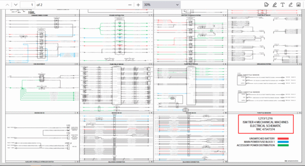 New Holland L213 Skid Steer electrical diagrams illustrating wiring layouts and connections for troubleshooting and repairs