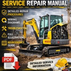 Service Repair Manual for Wacker Neuson 50z3 Excavator, showcasing detailed diagrams and maintenance instructions