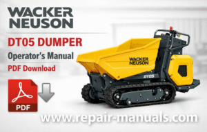 Wacker Neuson DT05 Dumper Parts Manual