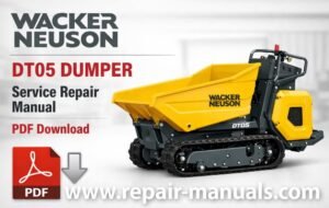 Wacker Neuson DT05 Dumper Service Repair Manual