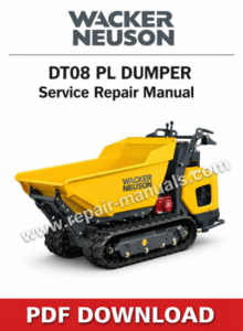 Wacker Neuson DT08 PL Dumper Service Repair Manual