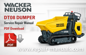 Wacker Neuson DT08 Dumper Service Repair Manual