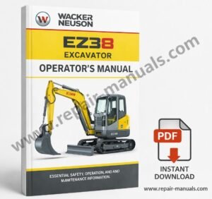 Wacker Neuson EZ38 Excavator Operator's Manual