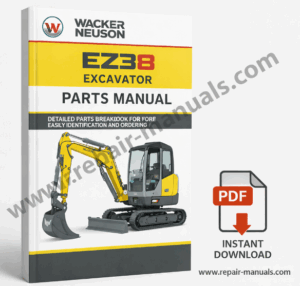 Wacker Neuson EZ38 Excavator Parts Manual