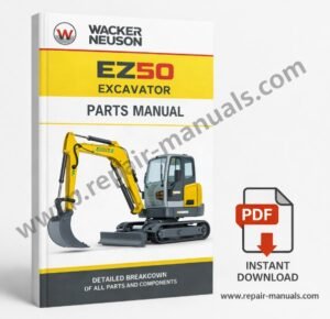 Wacker Neuson EZ50 Excavator Parts Manual